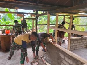 TMMD Kodim 1612/Manggarai Wujudkan Rumah Layak dan Akses Air Bersih bagi Warga Desa Barang