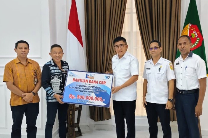 Dukung Penataan Kawasan Wisata, Bank NTT Serahkan Dana CSR ke Pemkab Belu 