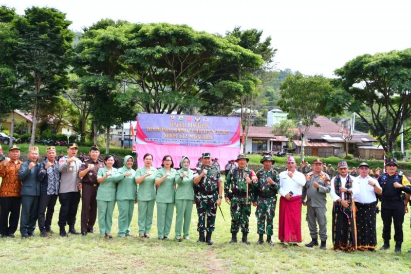 TMMD ke-126 di Cibal Rampung, Bukti Sinergi TNI, Pemkab Manggarai, dan Masyarakat Bangun Desa