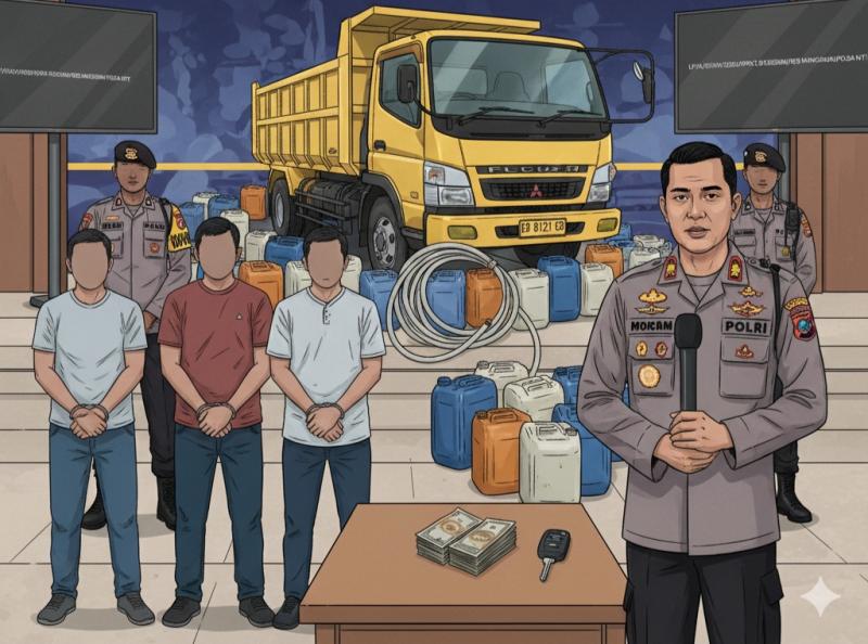 Satreskrim Polres Manggarai Tetapkan Empat Tersangka Kasus Penyalahgunaan BBM Bersubsidi