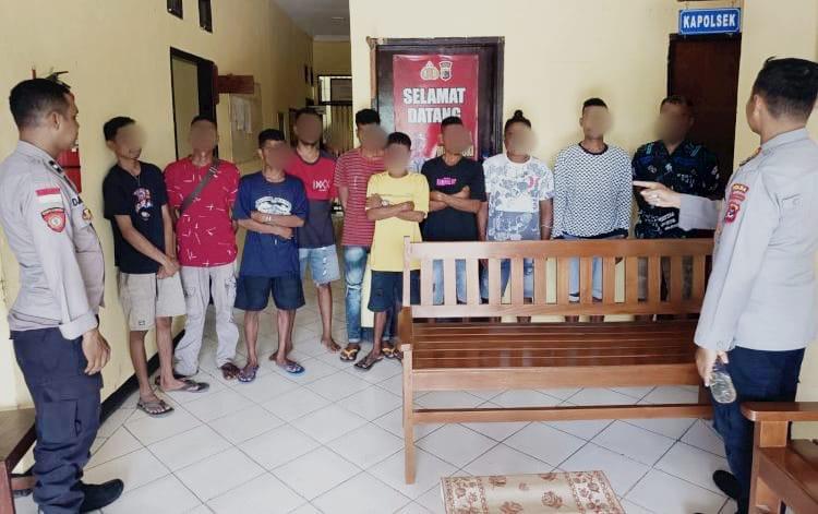 10 Warga Sikumana Terciduk Polisi Sementara Pesta Miras, Diberi Pembinaan Kemudian Dilepas