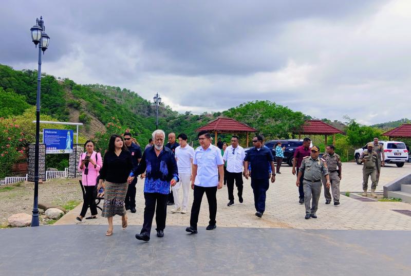 Kunjungi Patung Bunda Maria di Belu, Xanana Gusmao : Ajaran Agama Kita, Cinta Kasih Tanpa Batas
