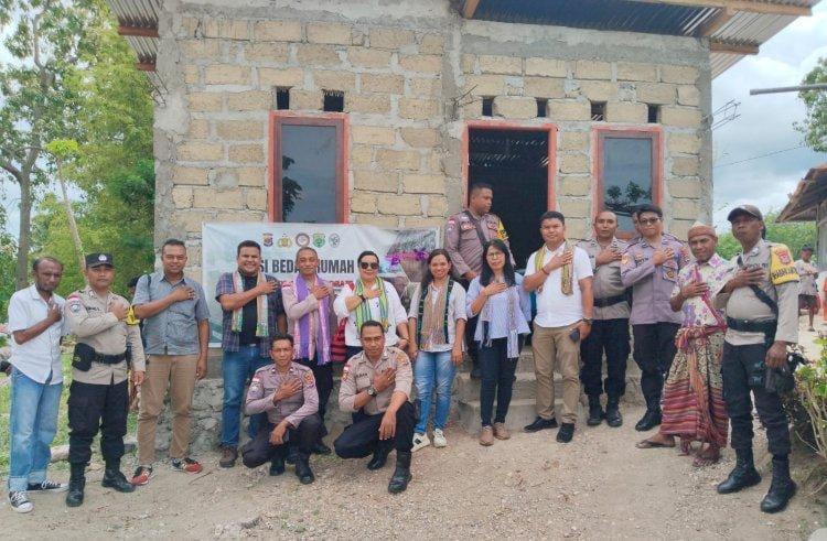  Rumah Bantuan Relawan Geser-Polres TTS-Pemda untuk Lansia di Desa Sini-Amnuban Timur Diresmikan