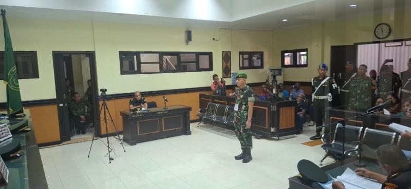Dituntut Pasal Berlapis, Danki A Yonif 834/TP WK Nagakeo Juga Dituntut Bayar Restitusi Rp 561 Juta