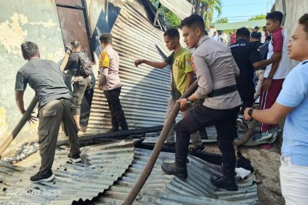  Rumah Kontrakan Koperasi TLM di Perumnas-Waingapu Ludes Terbakar