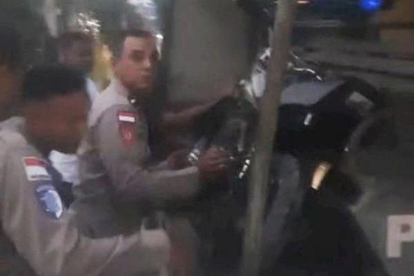 RX King Knalpot Racing Terjaring Polsek Maulafa saat Balapan Liar