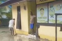  Hujan Selama Satu Jam, Mako Polsek Takari Kebanjiran 