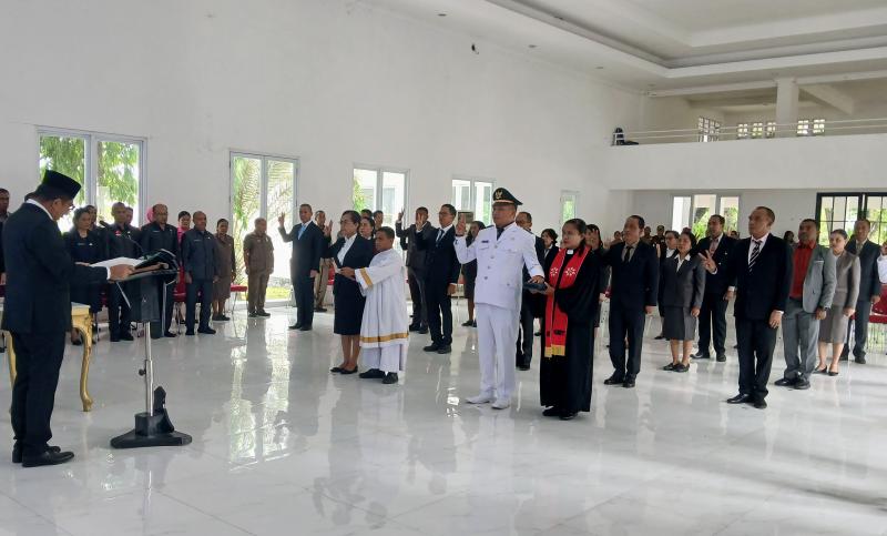 Bupati Belu Mutasi 28 Pejabat Terdiri dari Pejabat Eselon II dan III