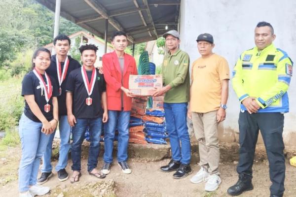 Wujud Nyata Marhaenisme: GMNI Manggarai Salurkan Bantuan untuk Korban Longsor Desa Goreng Meni