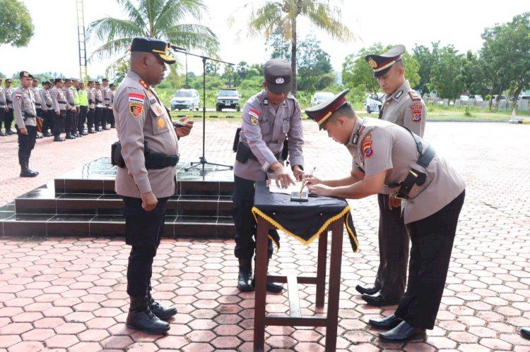 Kapolres Kupang Pimpin Sertijab Kapolsek Kupang Barat & Kapolsek Amfoang Selatan 