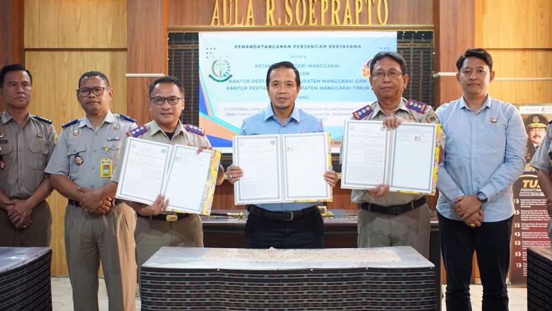 Kejari Manggarai dan Kantah Perkuat Sinergi: Fokus pada Pengamanan Aset dan Penegakan Hukum Agraria