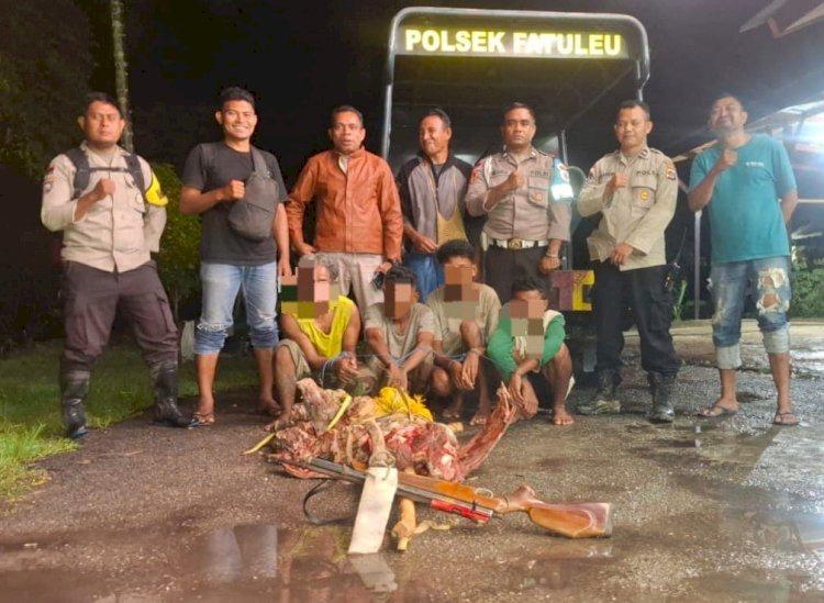 Polsek Fatuleu Ungkap Komplotan Pencuri Ternak, Dua Pelaku Siswa SMA & Tiga Orang Buron   