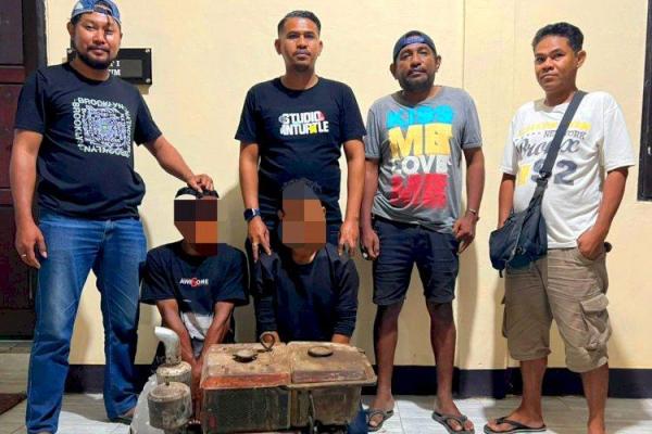 Tim Resmob Polres kupang Bekuk Dua Pelaku Pencurian di Baubau-Kupang Timur 