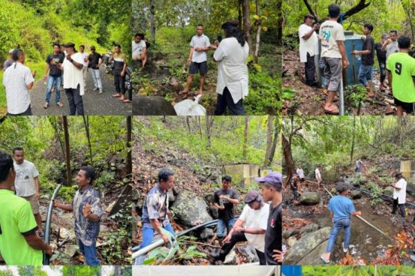 Penelusuran lapangan GMNI Cabang Manggarai bersama GRD dan masyarakat Desa Paralando saat memeriksa sejumlah titik sumber air, bak penampung, hingga lokasi proyek air bersih bermasalah di Kecamatan Reok Barat, Kabupaten Manggarai, sekaligus berdiskusi dengan pemerintah desa dan menyerahkan bantuan kemanusiaan kepada warga penyandang disabilitas. 