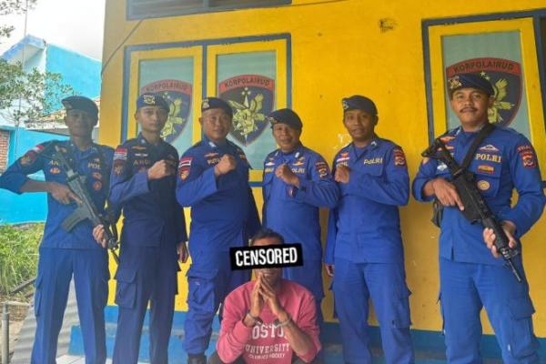 Umar, DPO kasua bom ikan saat diamankan polisi 
