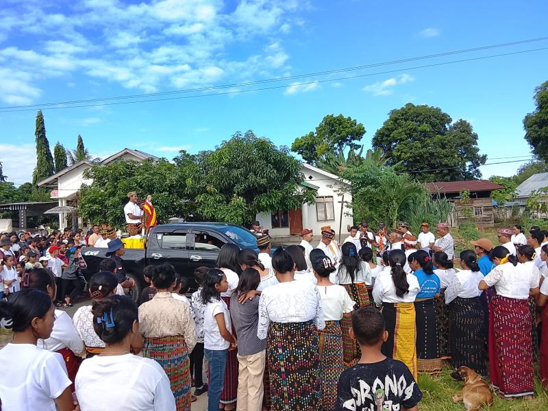 Prosesi Perarakan Patung Bunda Maria di Manggarai Timur, Sabtu (30/5/2026). 
