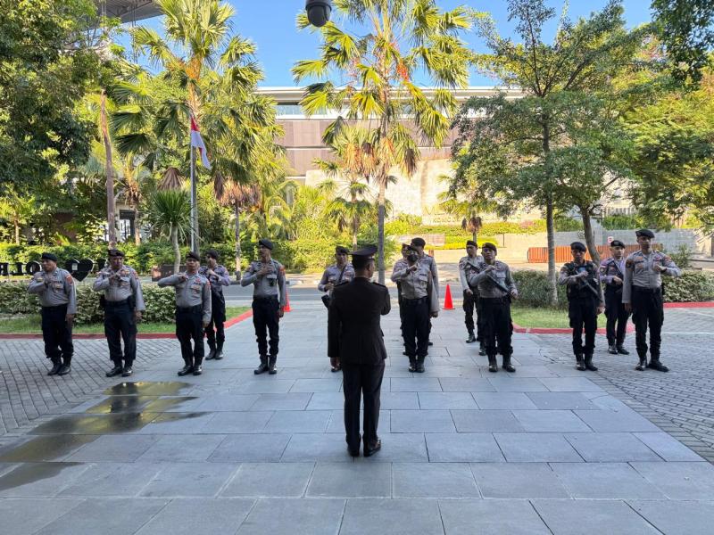 Sat Pamobvit Polres Mabar tingkatkan kesiapsiagaan objek vital Labuan Bajo. 