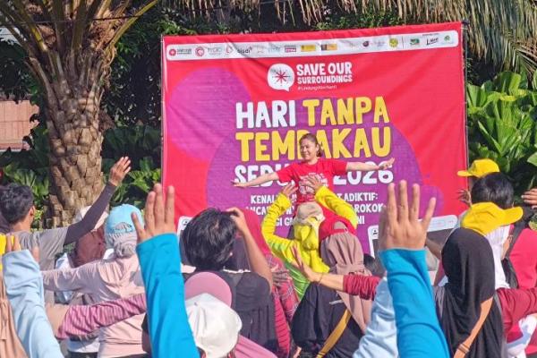 Peringatan Hari Tanpa Tembakau di Jakarta. 