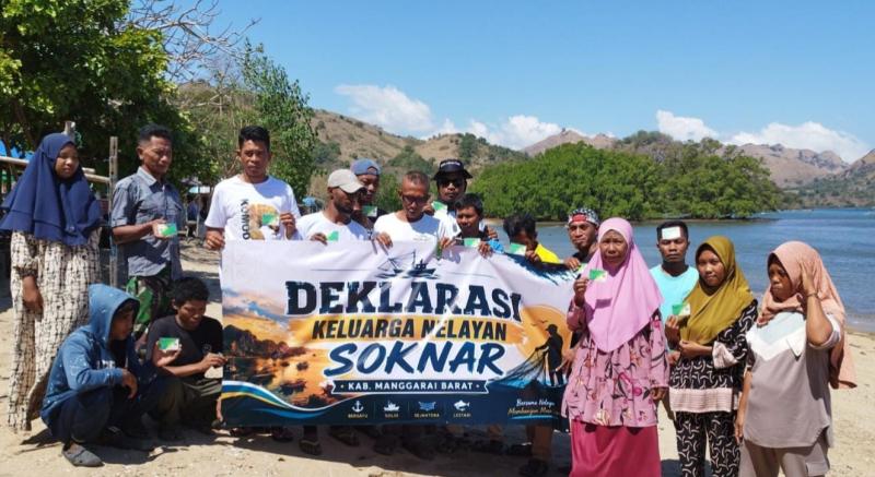 Deklarasi Keluarga Nelayan Soknar (KNS) Kabupaten Manggarai Barat sebagai wadah memperkuat solidaritas dan kesejahteraan nelayan. 