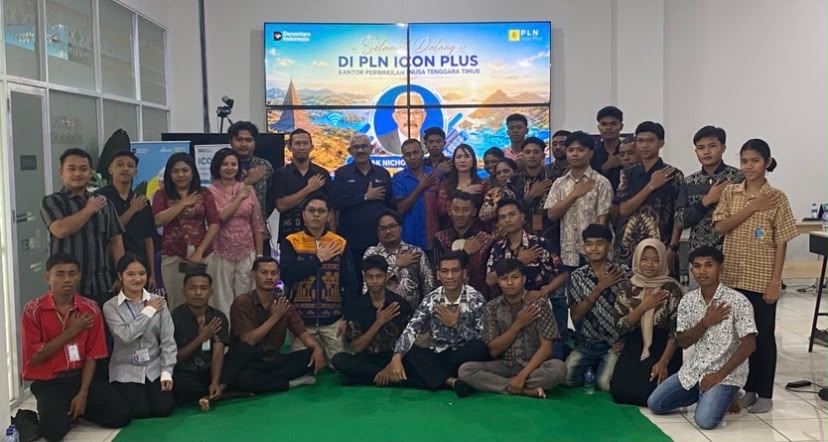 Komisaris PT PLN Icon Plus, Nicholay Aprilindo saat kunjungan kerja ke Kupang-NTT melakukan pertemuan bersama Pimpinan dan Karyawan PT PLN Icon Plus Perwakilan NTT di Kupang, Jumat (24/7/2026).  