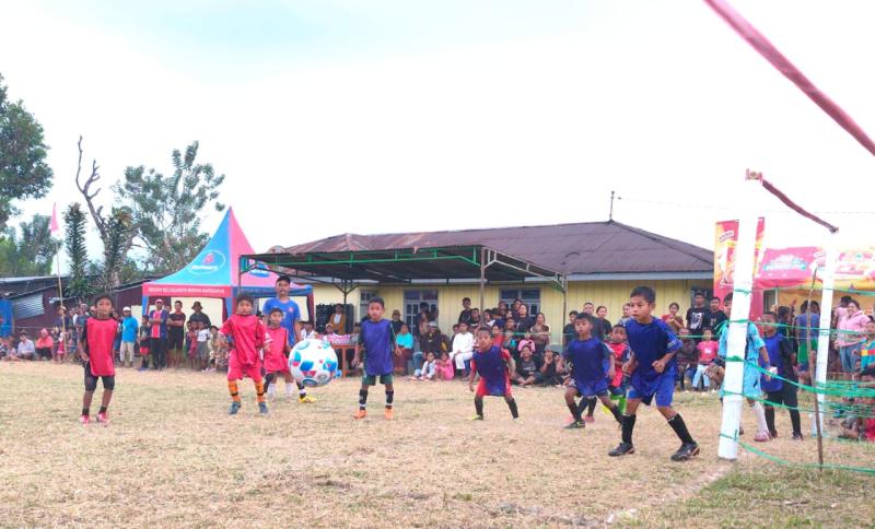 Turnamen Sepak Bola U-9 Wali Cup I di Kelurahan Wali, Manggarai, Selasa (11/8/2026). 