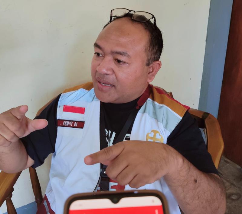 Direktur Caritas Keuskupan Ruteng, Romo Beben Gaguk. 