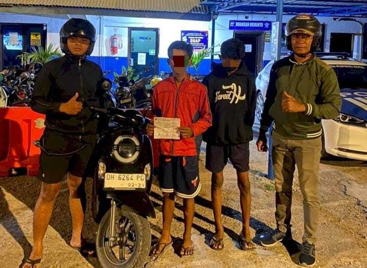 Sejumlah sepeda motor diamankan polisi di kantor Satlantas Polresta Kupang Kota 