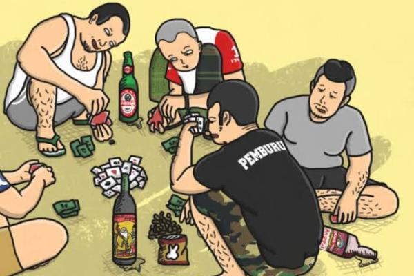 ilustrasi pesta miras 