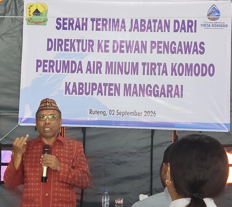 Lima Tahun Memimpin, Marsel Sudirman Titip Sistem dan Keberlanjutan Perumda Air Minum Tirta Komodo