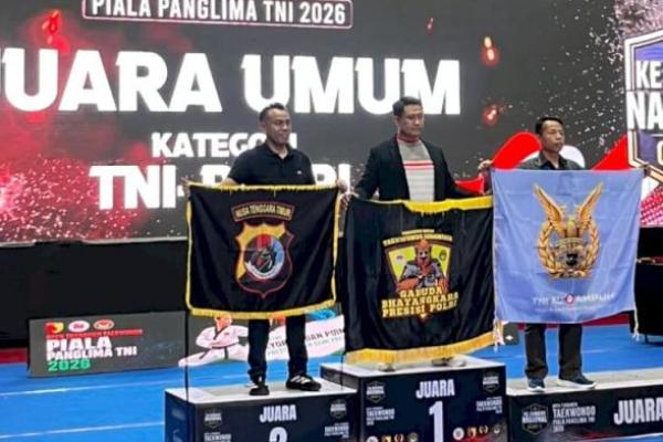 Kontingen Taekwondo Polda NTT Raih Juara Umum II Kejurnas Piala Panglima TNI 2026